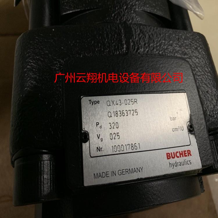 瑞士BUCHER布赫QX43-025R內(nèi)嚙合齒輪泵