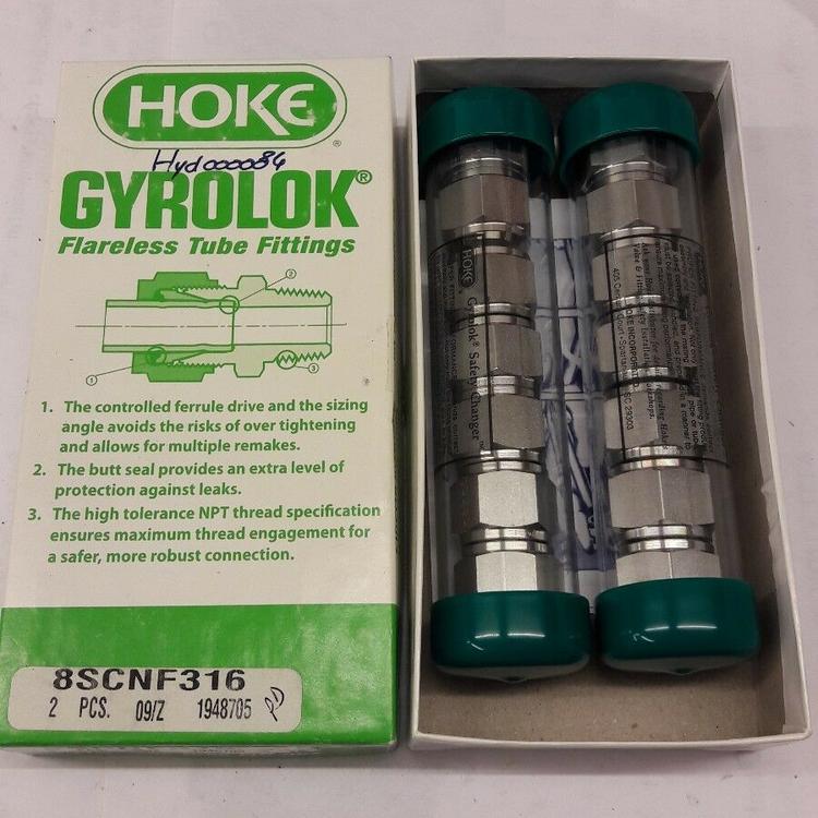 12CM8316ME接頭美國HOKE不銹鋼接頭Gyrolok穿板接頭