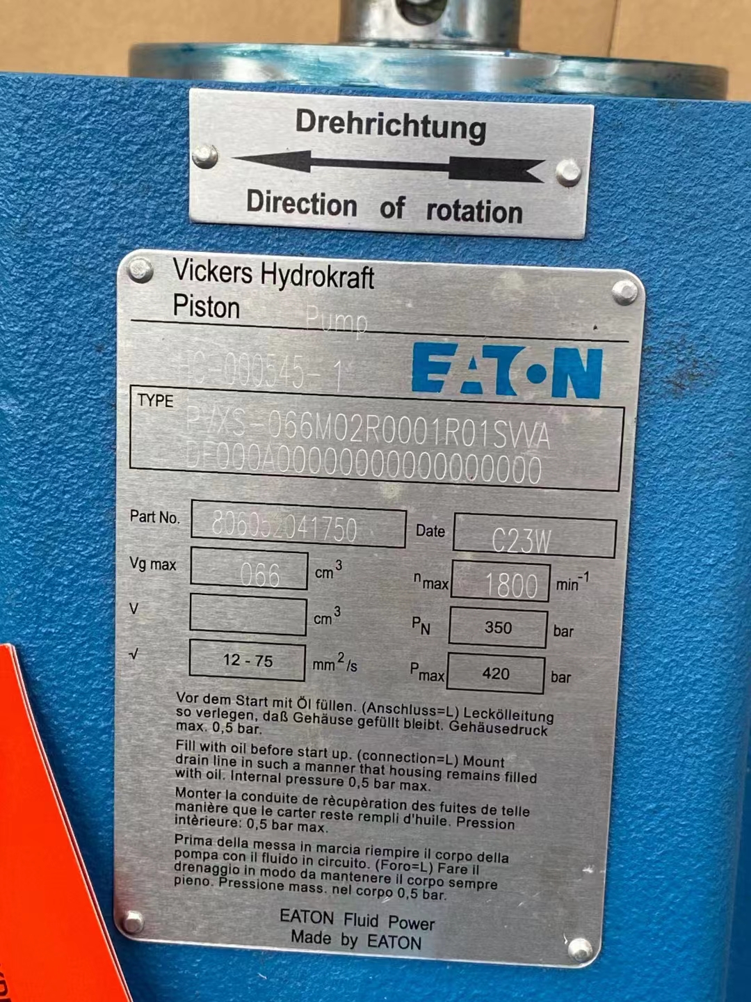 伊頓威格士DG4V-3-2C-M-U-H7-60