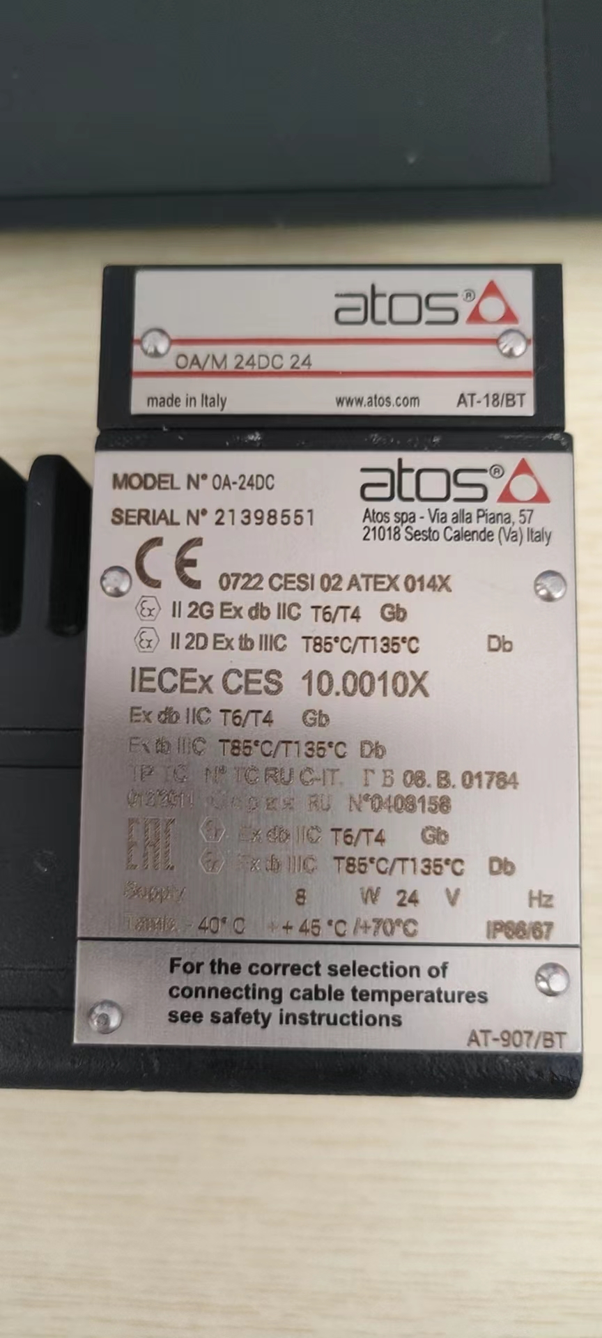 意大利ATOS液控雙單向節(jié)流閥DKE-1713?DC20?24V    ATOS電磁換向閥AGRLE-20 41多種類選擇DHE-0711-X24DC/PE    RZGA-A-010/32/M/24供應ATOS直動式減壓閥RZGA-A-010/210/M